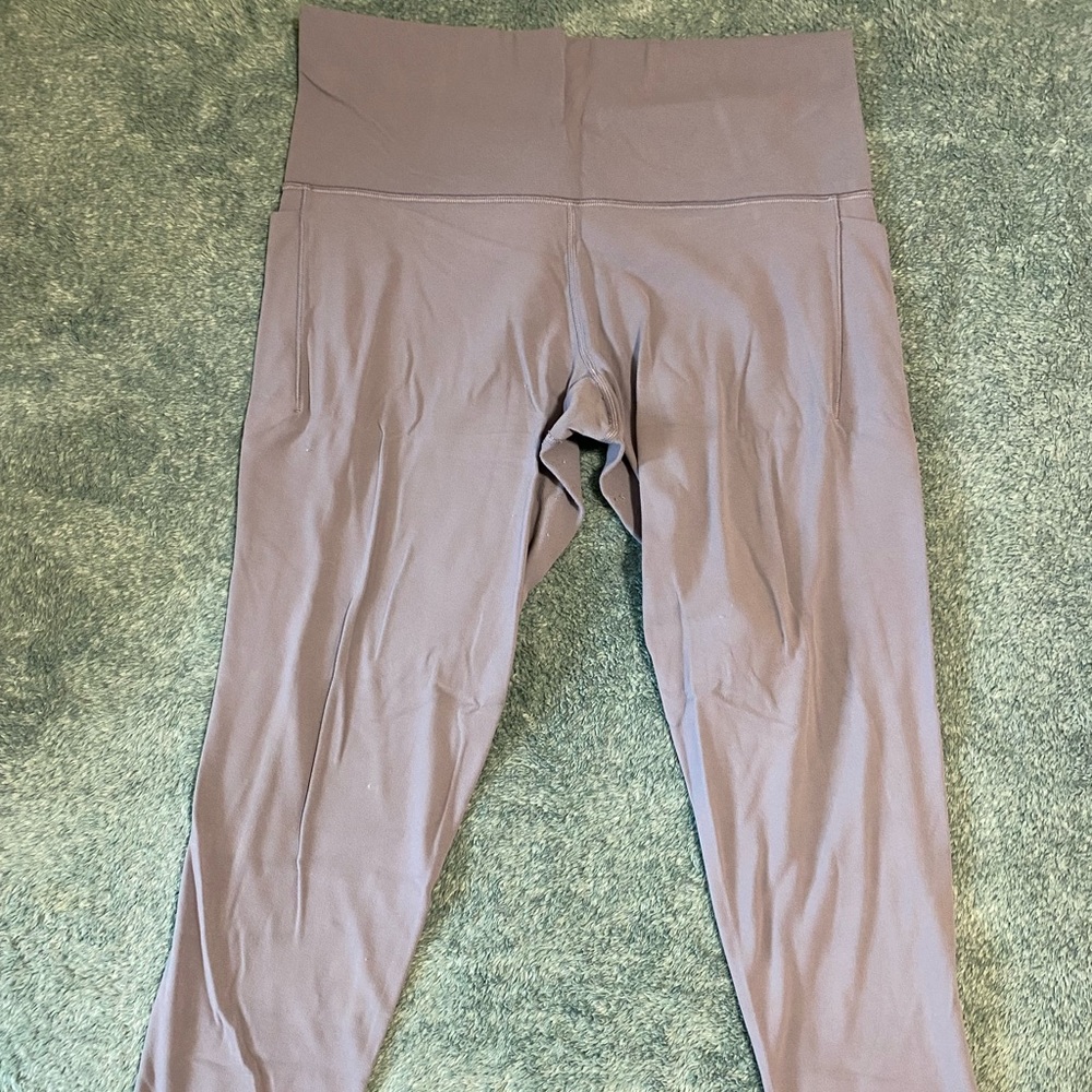 Athleta Lavender 3/4 High Waisted Leggings 1X